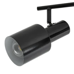 Downlight Lindby Ovelia, negro, 80 cm, 4 luces, E27