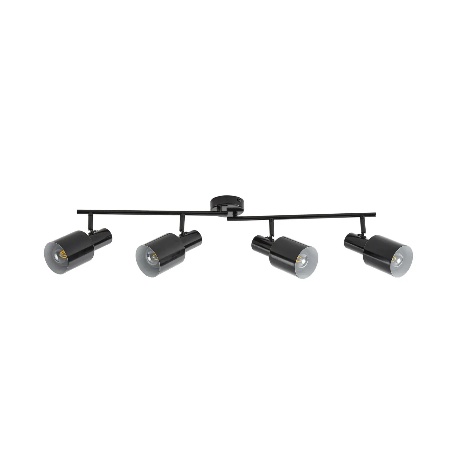Downlight Lindby Ovelia, negro, 80 cm, 4 luces, E27