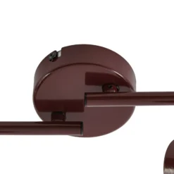 Downlight Lindby Ovelia, rojo oscuro, 80 cm, 4 luces, E27