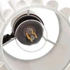 Downlight Lindby Shiloh, 5 luces, nogal/beige, madera