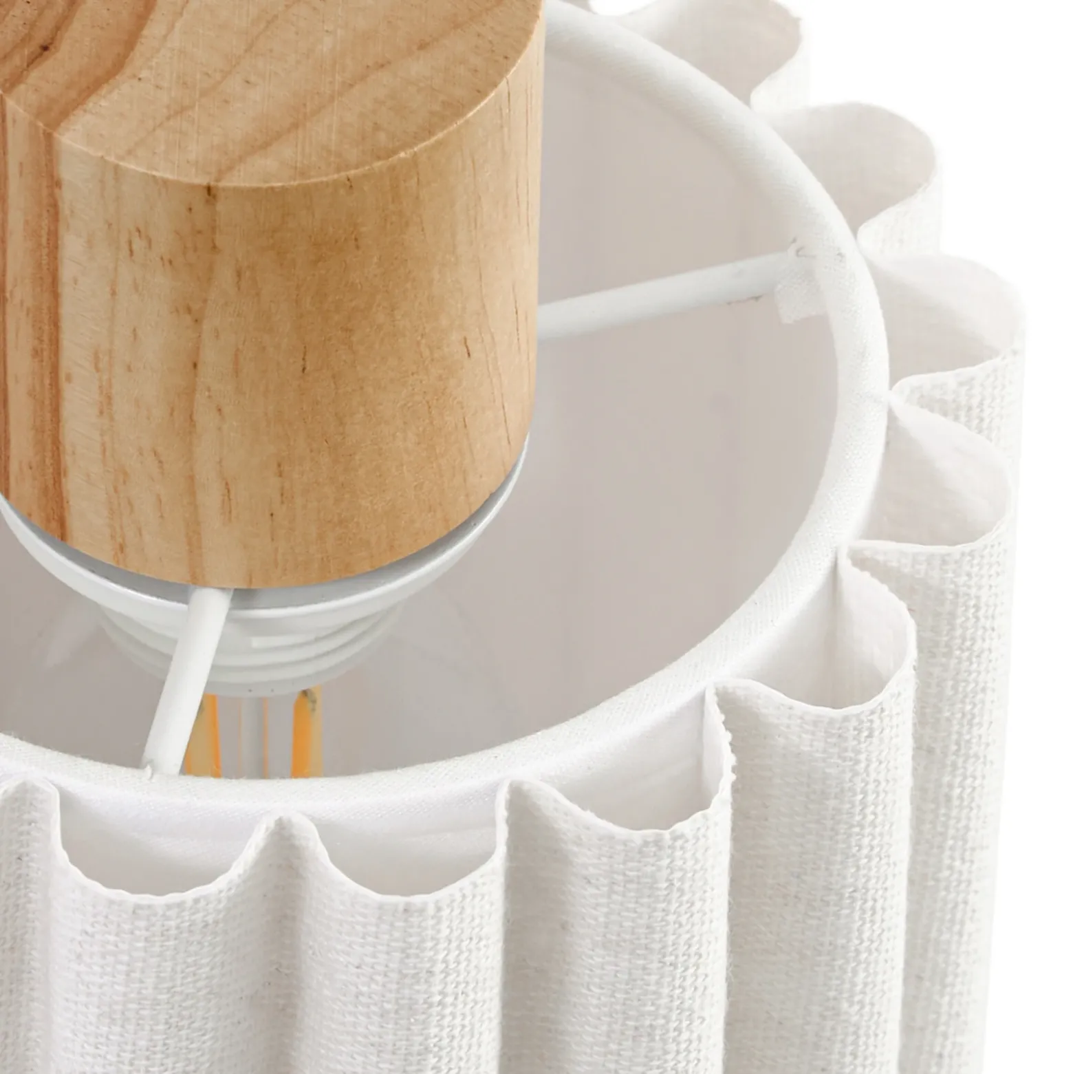Downlight Lindby Shiloh, 3 luces, natural/beige, madera