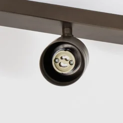 Downlight Link, color titanio-dorado, longitud 33 cm, 3 luces.