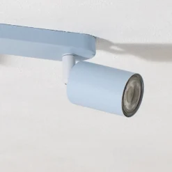 Downlight Livia, azul claro, 52 cm, 3 luces, metal, GU10