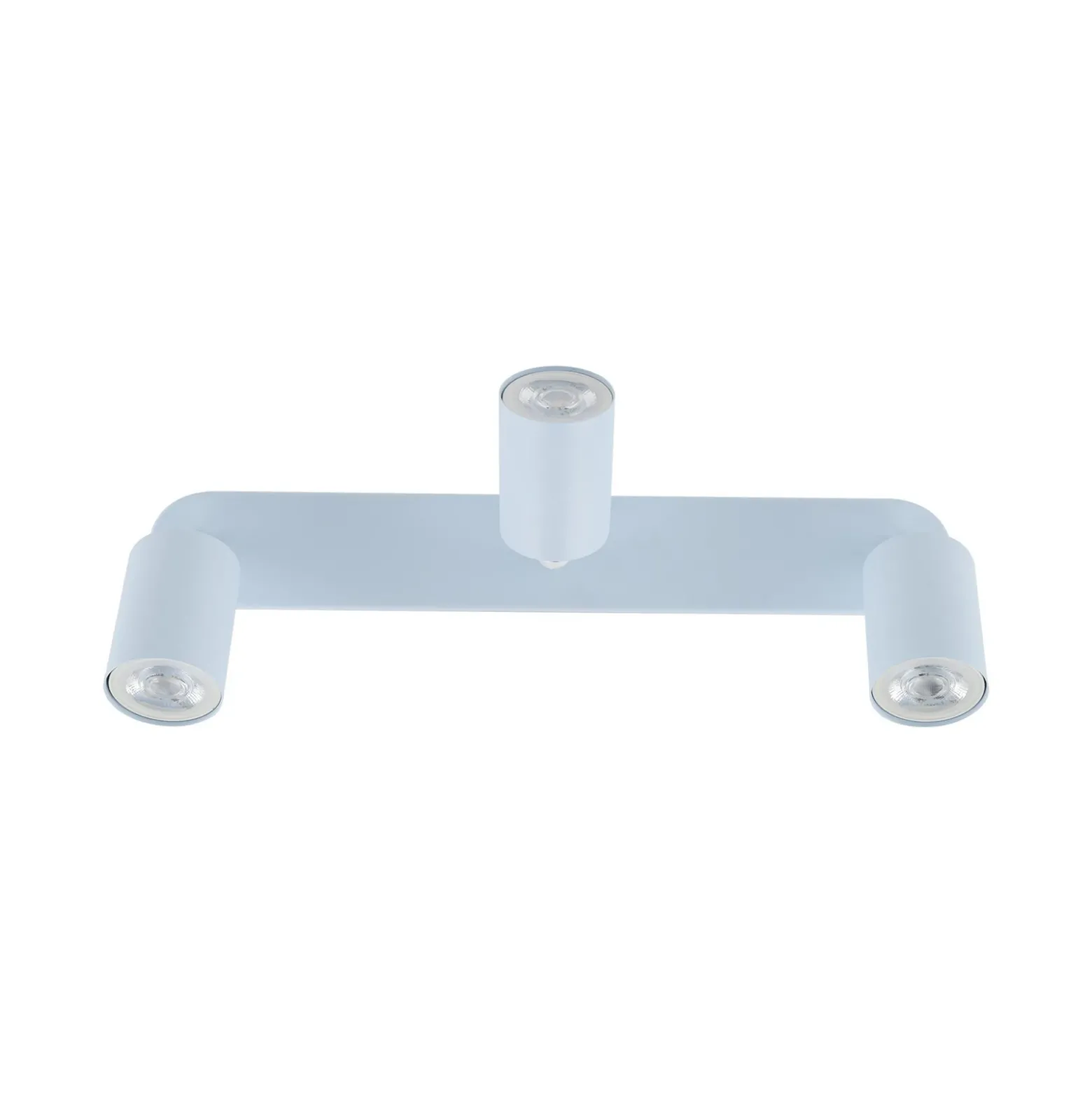 Downlight Livia, azul claro, 52 cm, 3 luces, metal, GU10