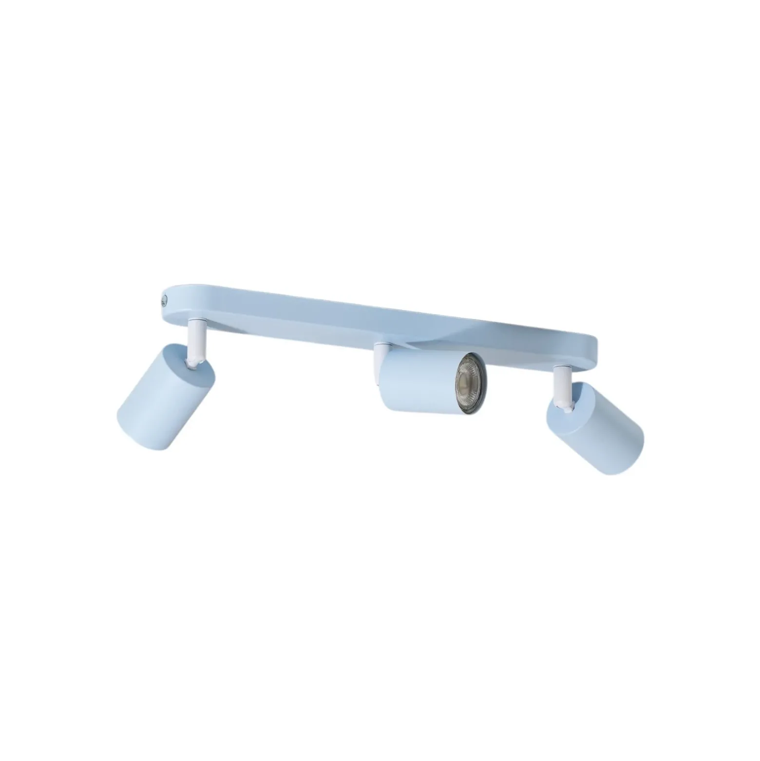 Downlight Livia, azul claro, 52 cm, 3 luces, metal, GU10