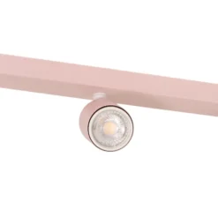 Downlight Livia, rosa, 52 cm, 3 luces, metal, GU10