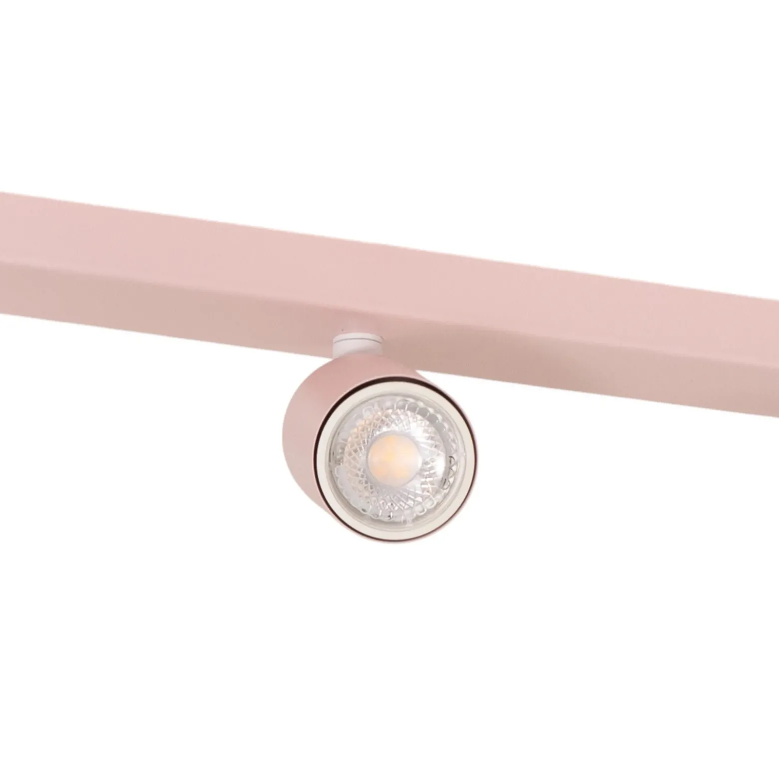 Downlight Livia, rosa, 52 cm, 3 luces, metal, GU10