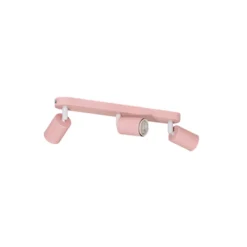 Downlight Livia, rosa, 52 cm, 3 luces, metal, GU10