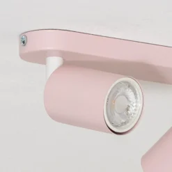 Downlight Livia, rosa, 35 cm, 2 luces, metal, GU10