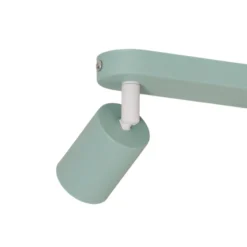 Downlight Livia, verde menta, 52 cm, 3 luces, metal, GU10