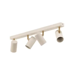 Downlight Lund en blanco, 4 luces