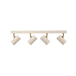 Downlight Lund en blanco, 4 luces