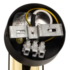 Downlight Lund en negro y dorado, 1 luz