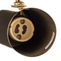 Downlight Lund en negro y dorado, 1 luz