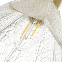 Downlight Margaux de Lindby, 4 luces, latón/transparente, cristal