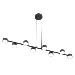 Downlight Megara, longitud 100 cm, metal, 8 luces.