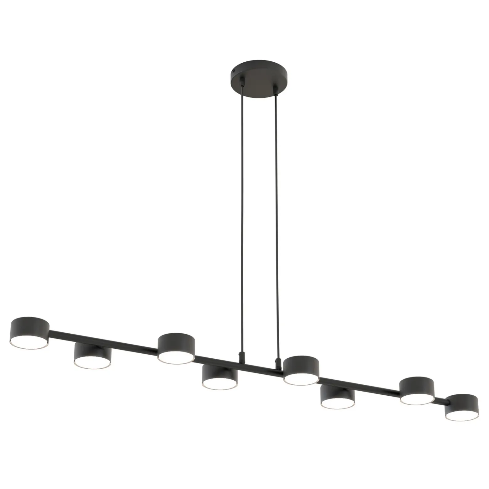Downlight Megara, longitud 100 cm, metal, 8 luces.