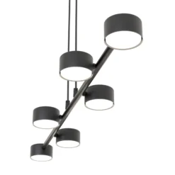 Downlight, Megara, longitud 80 cm, metal, 6 luces.
