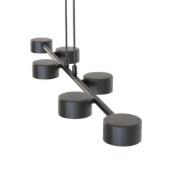 Downlight, Megara, longitud 80 cm, metal, 6 luces.