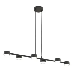 Downlight, Megara, longitud 80 cm, metal, 6 luces.