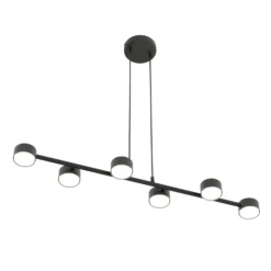 Downlight, Megara, longitud 80 cm, metal, 6 luces.