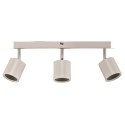 Downlight Modo de acero inoxidable, blanco, 3 luces