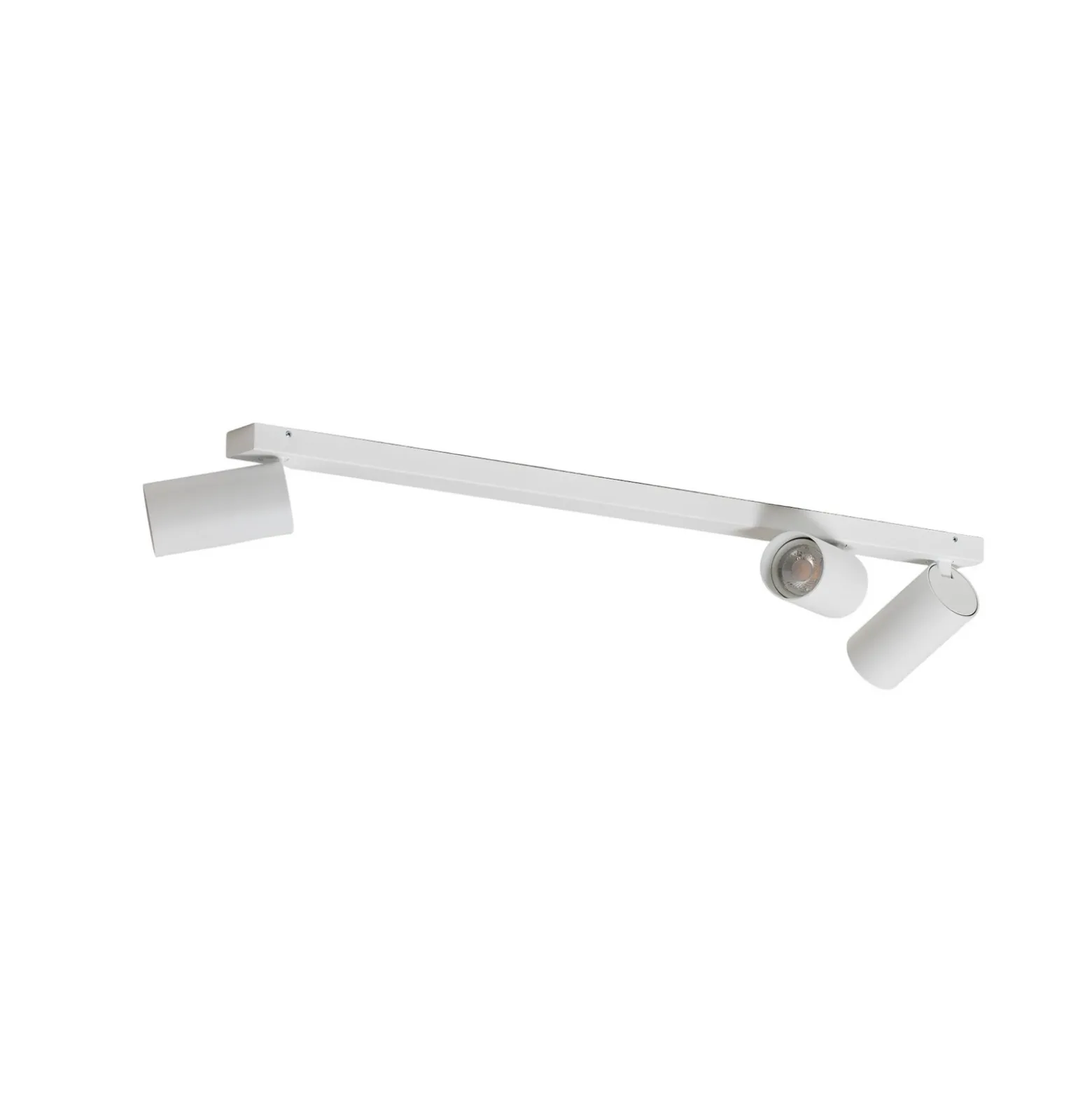 Downlight Mono III, 3 luces, blanco, 84 cm de largo, GU10