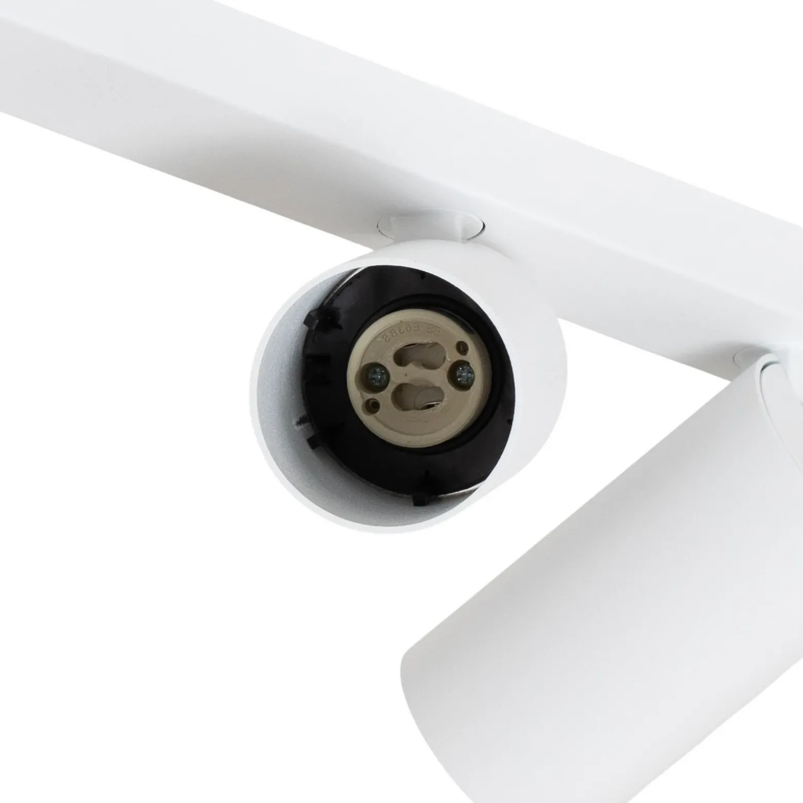 Downlight Mono III, 3 luces, blanco, 84 cm de largo, GU10