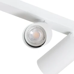 Downlight Mono III, 3 luces, blanco, 84 cm de largo, GU10
