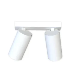 Downlight Mono II, 2 luces, blanco, 31 cm de largo, GU10