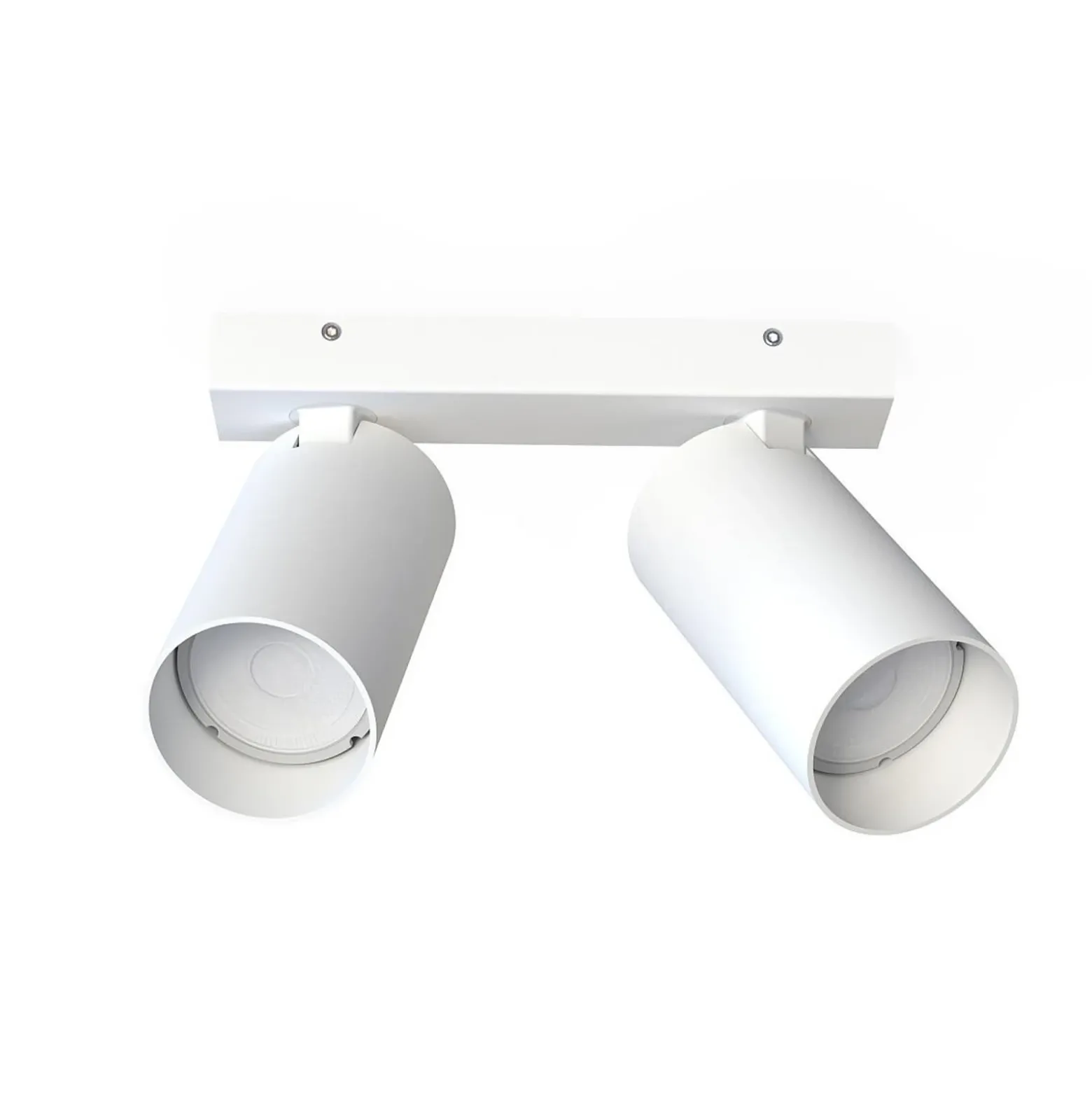 Downlight Mono II, 2 luces, blanco, 31 cm de largo, GU10