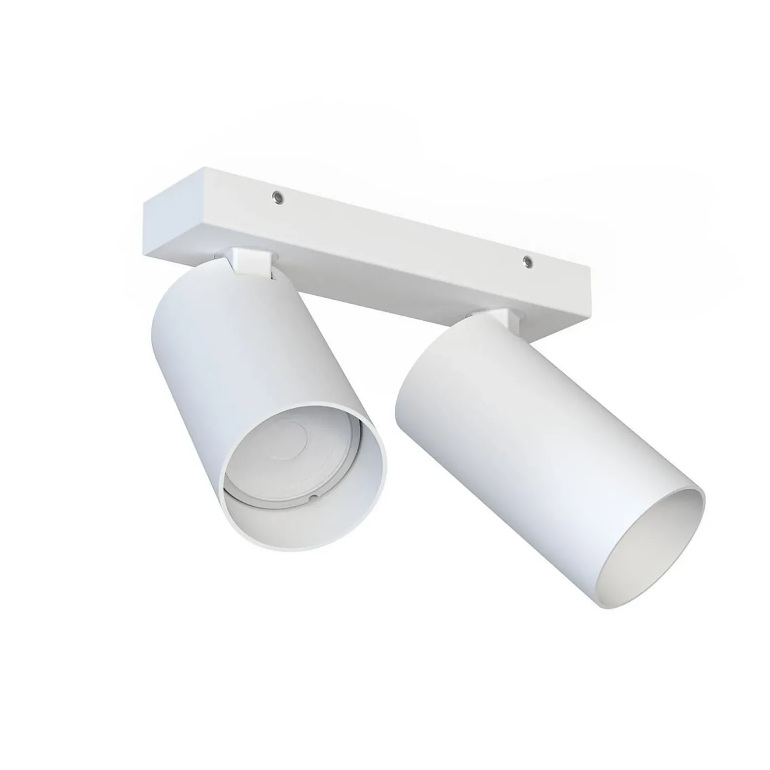 Downlight Mono II, 2 luces, blanco, 31 cm de largo, GU10