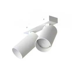 Downlight Mono II, 2 luces, blanco, 31 cm de largo, GU10