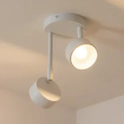 Downlight Nemo, 2 luces, blanco, orientable, GX53