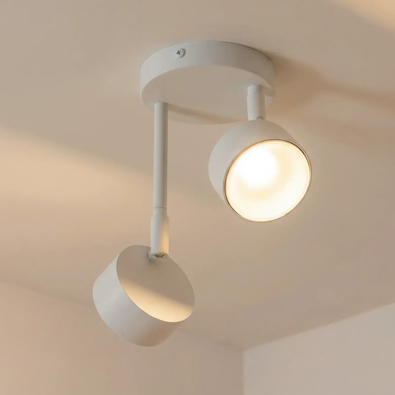 Downlight Nemo, 2 luces, blanco, orientable, GX53