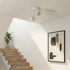 Downlight Nemo, 2 luces, blanco, orientable, GX53
