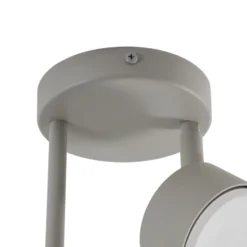 Downlight Nemo, 2 luces, gris-beige, orientable, GX53