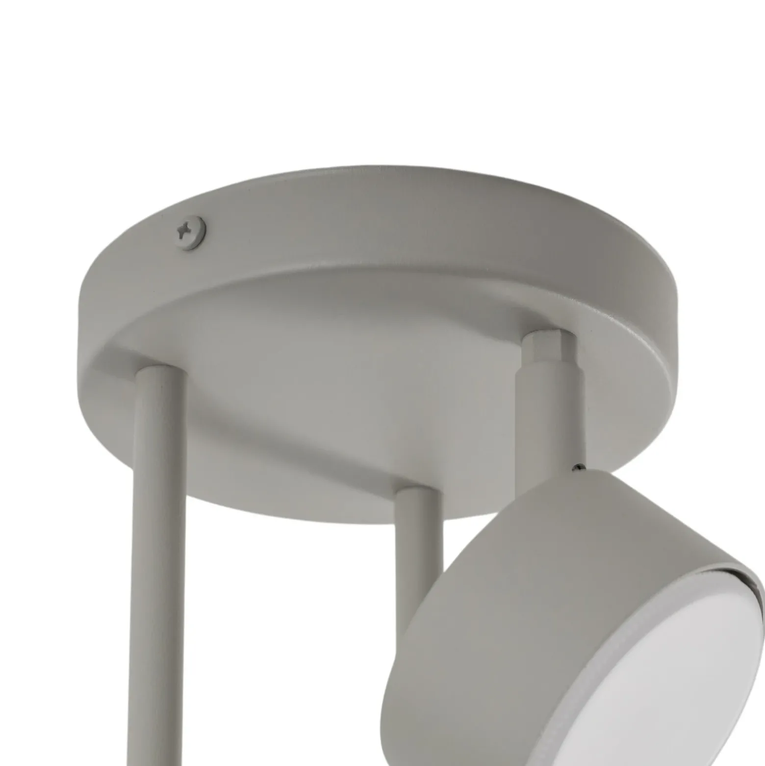 Downlight Nemo, 3 luces, gris-beige, orientable, GX53