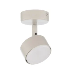 Downlight Nemo, 1 luz, gris-beige, orientable, GX53