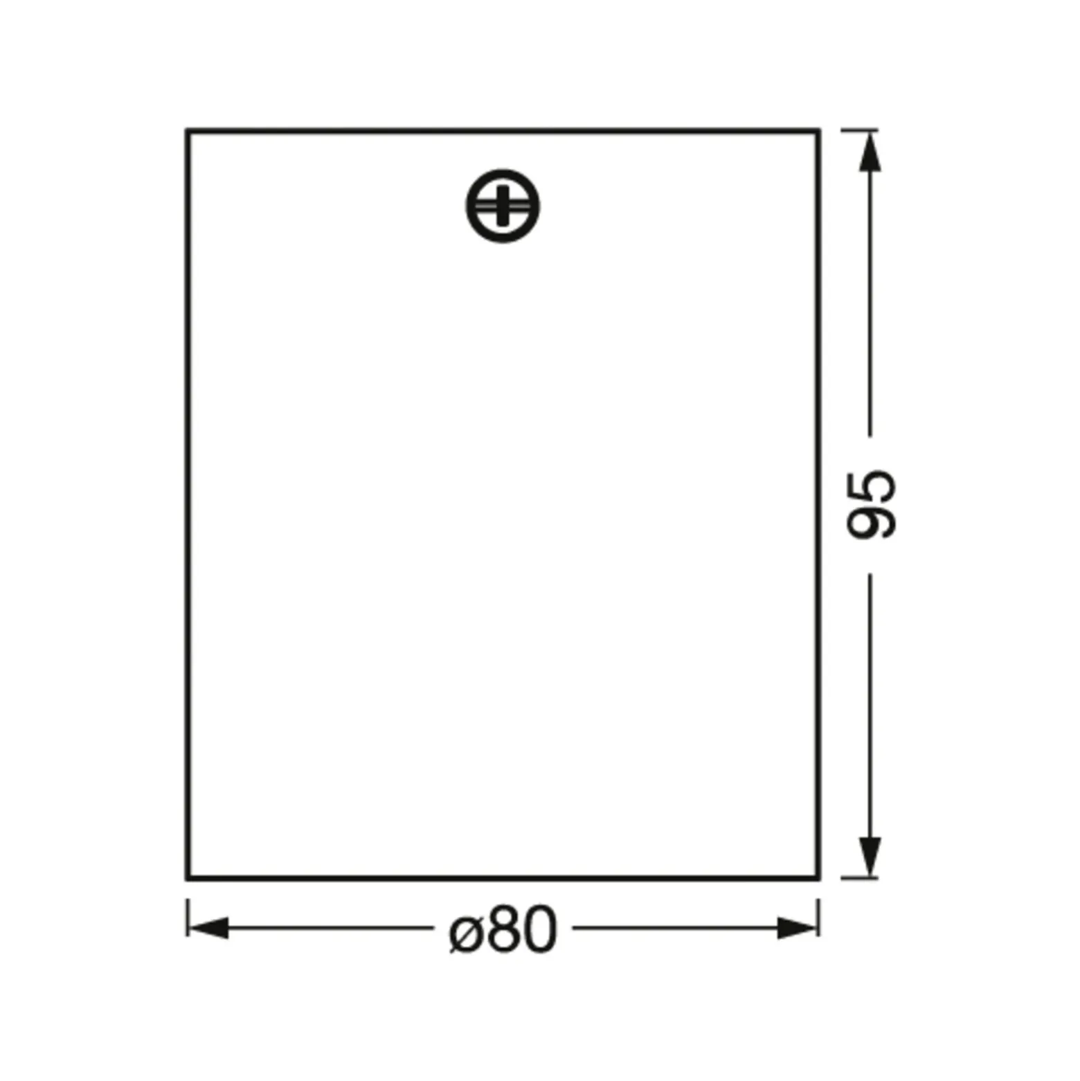 Downlight OSRAM SQUARE, blanco, 8 x 8 cm, metal, GU10