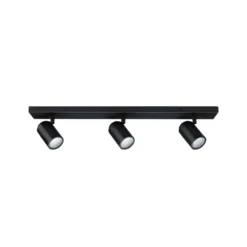 Downlight Paulmann Zyli, negro, 60 cm, 3 luces, IP44