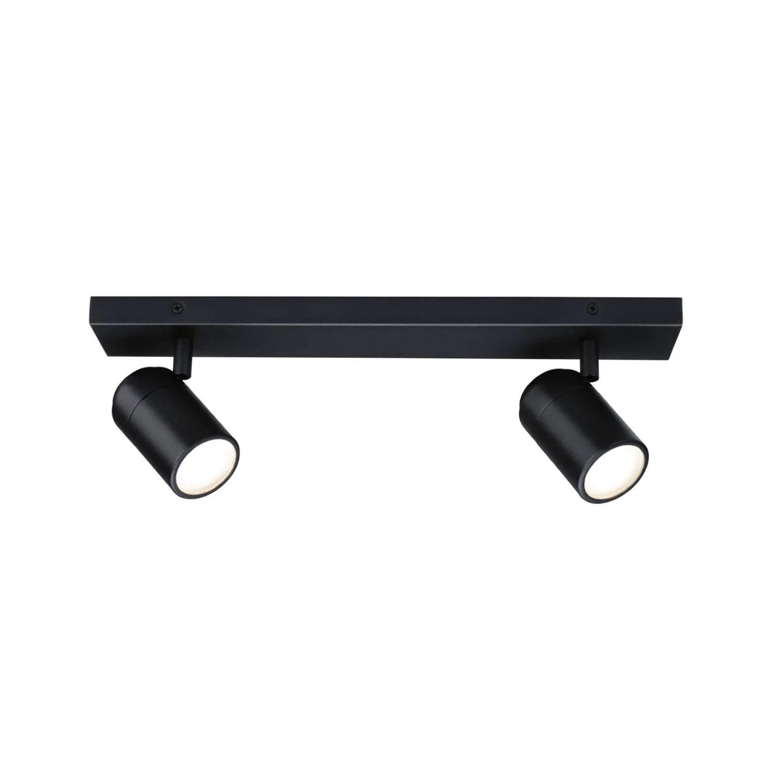 Downlight Paulmann Zyli negro, longitud 40 cm, 2 luces, IP44