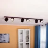 Downlight 1047PL_K, 6 luces, negro