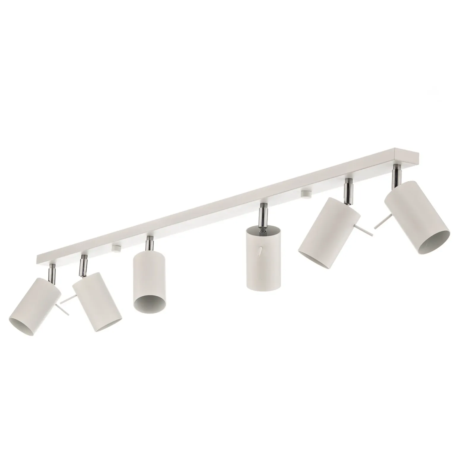 Downlight redondo, blanco, 6 luces lineales