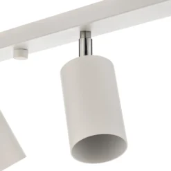 Downlight redondo, blanco, 6 luces lineales