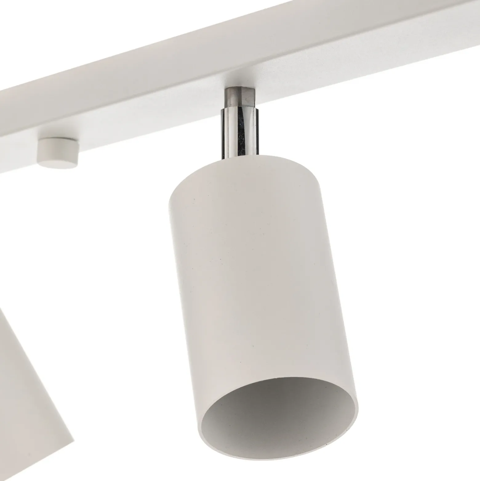 Downlight redondo, blanco, 6 luces lineales