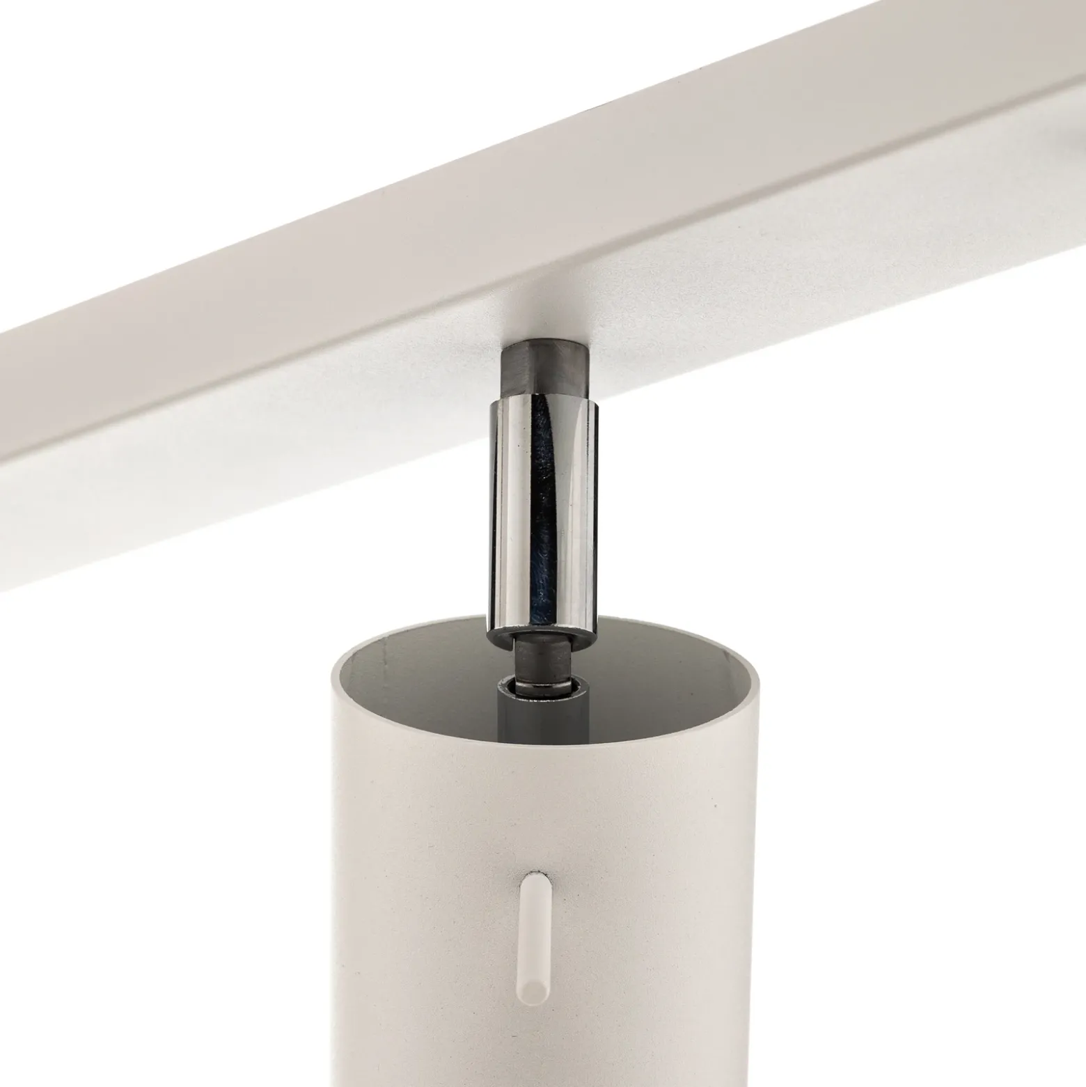 Downlight redondo, blanco, 6 luces lineales
