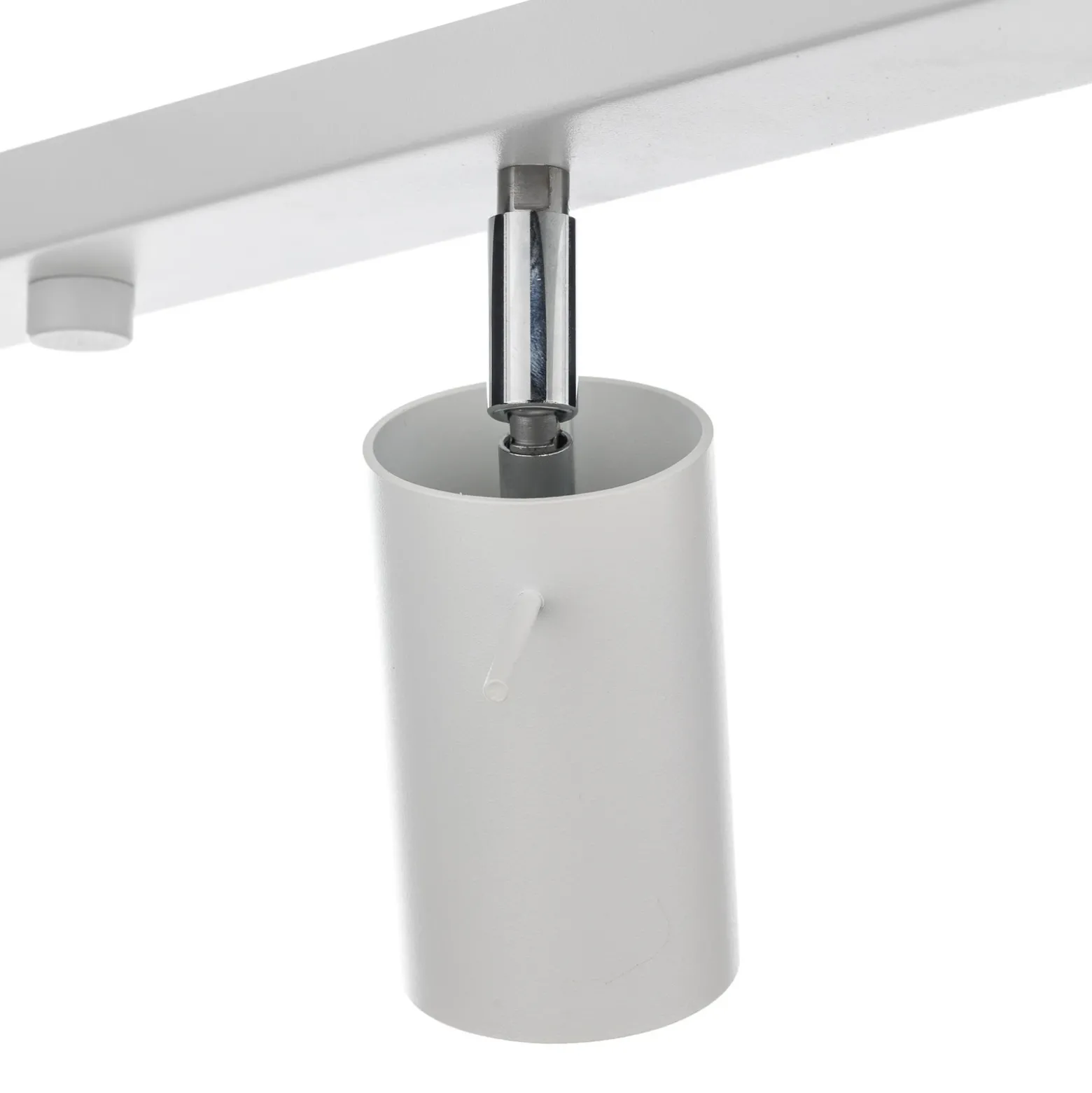 Downlight redondo, blanco, 4 luces lineales