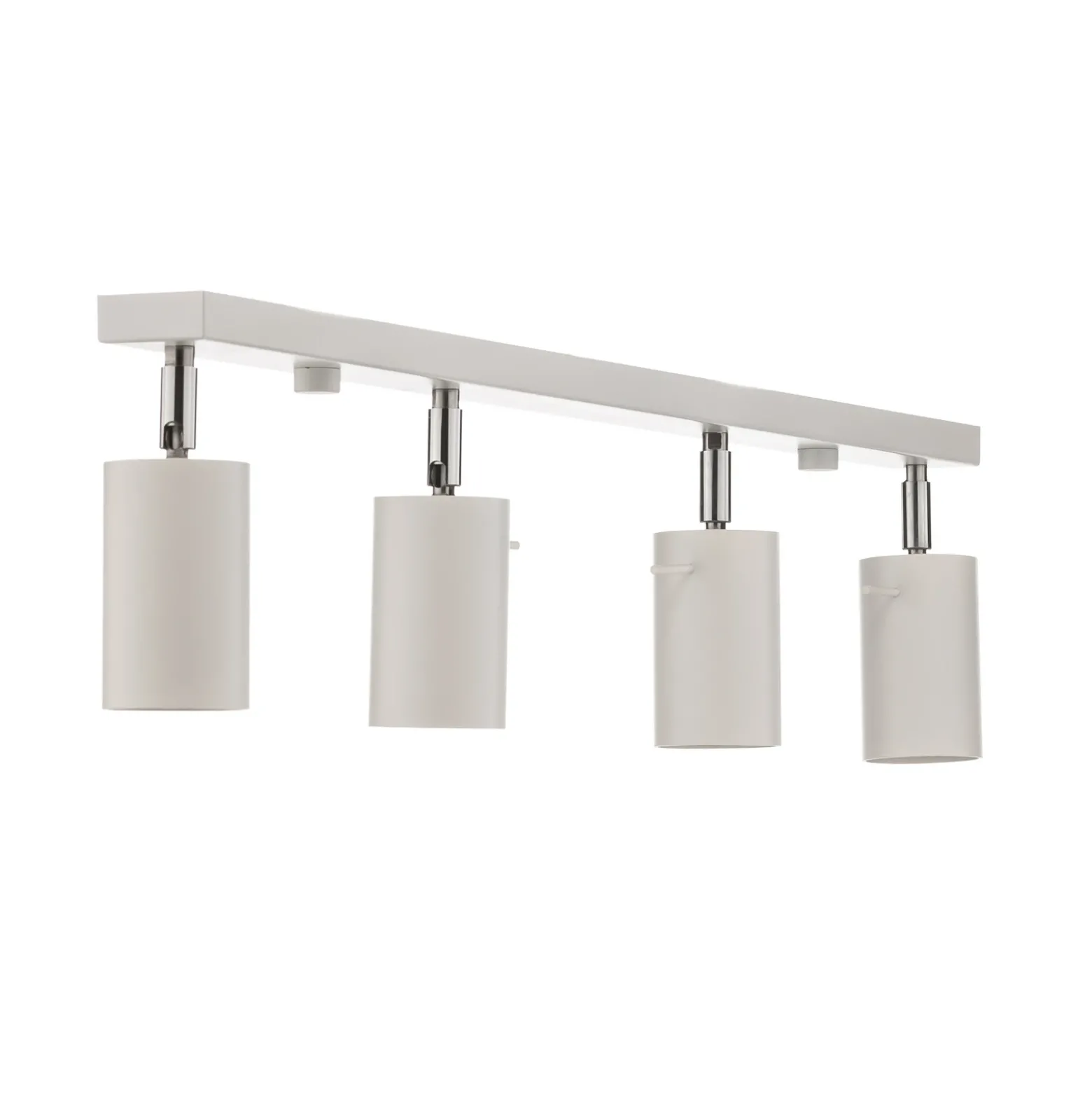 Downlight redondo, blanco, 4 luces lineales