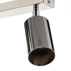 Downlight redondo, cromado, 3 luces lineales